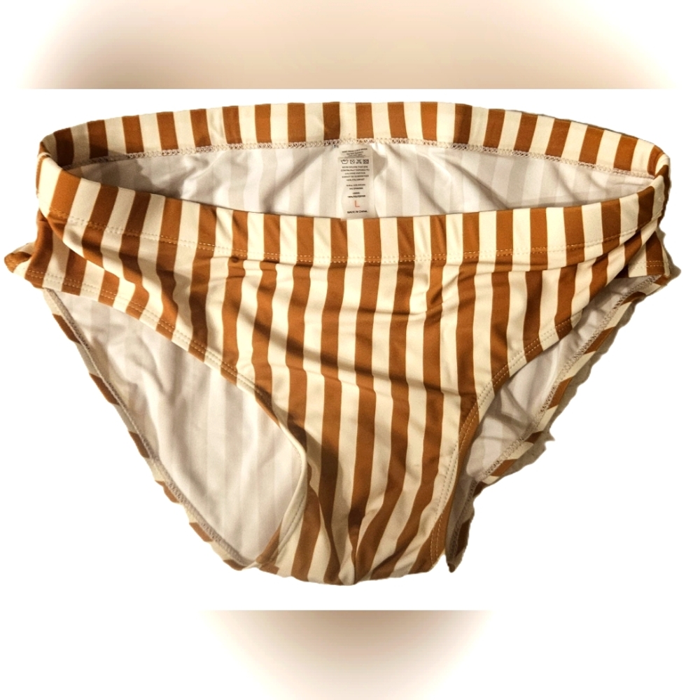 Striped Fashion Swim Briefs - 34W